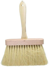 PRO-SOURCE - Tampico Surface Preparation Kalsomine Brush - 4" Bristle Length, 6-1/2" Wide, Wood Handle - Industrial Tool & Supply