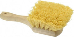 PRO-SOURCE - 2" Bristle Length, Polypropylene Utility Scrub Brush - 8" OAL, Hardwood Block - Industrial Tool & Supply