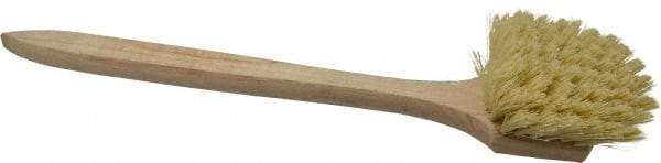 PRO-SOURCE - 2" Bristle Length, Polypropylene Utility Scrub Brush - 20" OAL, Hardwood Block - Industrial Tool & Supply