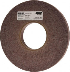 Norton - 8" Diam, 1" Face Width, 3" Center Hole, Medium Grade, Aluminum Oxide Deburring Wheel - Convolute, Hard Density 8 Grade, 4,500 RPM - Industrial Tool & Supply