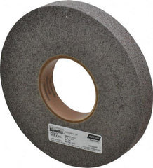 Norton - 8" Diam, 1" Face Width, 3" Center Hole, Fine Grade, Silicon Carbide Deburring Wheel - Convolute, Hard Density 9 Grade, 4,500 RPM - Industrial Tool & Supply