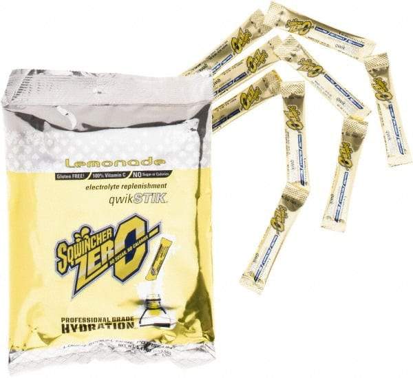 Sqwincher - 0.11 oz Packet Sugar Free Lemonade Activity Drink - Powdered, Yields 20 oz - Industrial Tool & Supply