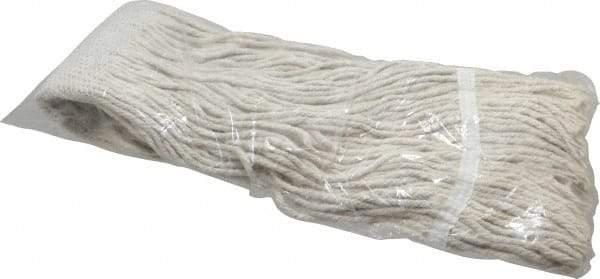 PRO-SOURCE - 5" White Head Band, Large Cotton Cut End Mop Head - 4 Ply, Clamp Jaw Connection, Use for General Purpose - Industrial Tool & Supply