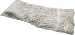 PRO-SOURCE - 5" White Head Band, Large Cotton Cut End Mop Head - 4 Ply, Clamp Jaw Connection, Use for General Purpose - Industrial Tool & Supply