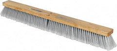 PRO-SOURCE - 30" General Purpose Polypropylene Push Broom - 3" Bristle Length, Wood Block, Threaded Handle Connection, Handle Sold Separately - Industrial Tool & Supply