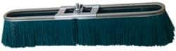 PRO-SOURCE - 24" Rough Surface Polypropylene Push Broom - 3" Bristle Length, Metal Block, Bolt-On Handle Connection - Industrial Tool & Supply