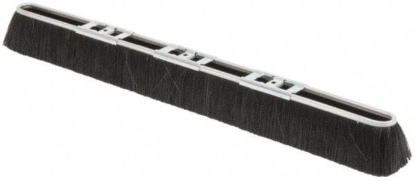 PRO-SOURCE - 36" Rough Surface Polypropylene Push Broom - 3" Bristle Length, Metal Block, Bolt-On Handle Connection - Industrial Tool & Supply