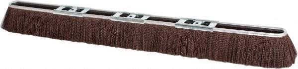 PRO-SOURCE - 36" Rough Surface Polypropylene Push Broom - 3" Bristle Length, Metal Block, Bolt-On Handle Connection - Industrial Tool & Supply