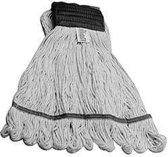PRO-SOURCE - 5" White Head Band, Small Rayon Loop End Mop Head - 4 Ply, Clamp Jaw Connection, Use for Finishing - Industrial Tool & Supply