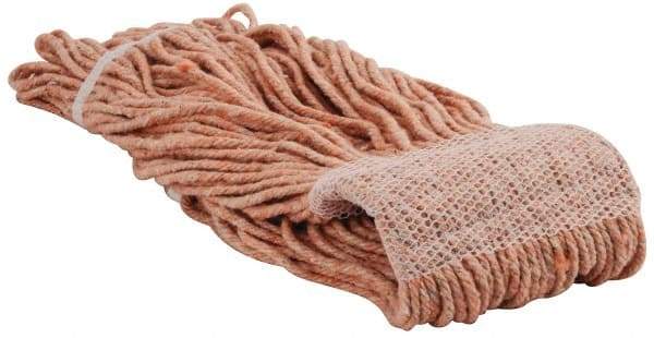 PRO-SOURCE - 5" White Head Band, Medium Rayon Loop End Mop Head - 4 Ply, Clamp Jaw Connection, Use for Finishing - Industrial Tool & Supply