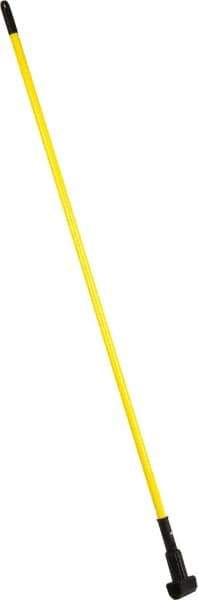 PRO-SOURCE - 60" Fiberglass Clamp Jaw Mop Handle - Polypropylene Connector, Use with Wet Mops - Industrial Tool & Supply