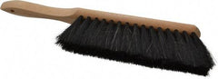 PRO-SOURCE - Horsehair Counter Duster - 2-1/2" Bristle Length, 8" Long Head, Hardwood Handle, Black - Industrial Tool & Supply