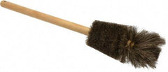 Made in USA - Tampico Food Service Brush - 5-3/4" x 4-1/2" Long x 4-1/2" Wide Head, 5-3/4" OAL, White, Wood Block - Industrial Tool & Supply