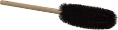 PRO-SOURCE - 3" Diam Bristle Tube Brush - 16" OAL, 6" Head Length, Wood Handle - Industrial Tool & Supply