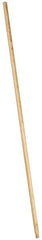 PRO-SOURCE - 54 x 15/16" Wood Handle for Push Brooms - Threaded Connection, Tan - Industrial Tool & Supply