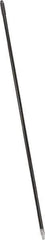 PRO-SOURCE - 60 x 15/16" Metal Handle for Push Brooms - Threaded Connection, Silver - Industrial Tool & Supply