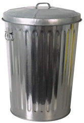 PRO-SOURCE - Galvanized Metal Pail with Lid - Galvanized Metal, 23-1/2" High - Industrial Tool & Supply