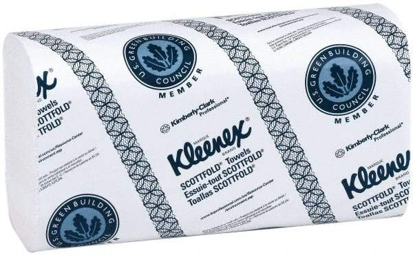 Kleenex - 1 Ply White Multi-Fold Paper Towels - 9-3/8" Wide - Industrial Tool & Supply