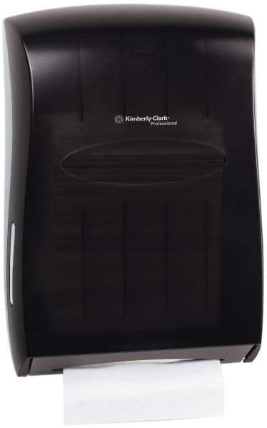 Kimberly-Clark Professional - Hands Free, Plastic Paper Towel Dispenser - 18.88" High x 13-1/4" Wide x 5.88" Deep, 2-1/2 Sleeves, Smoke (Color) - Industrial Tool & Supply