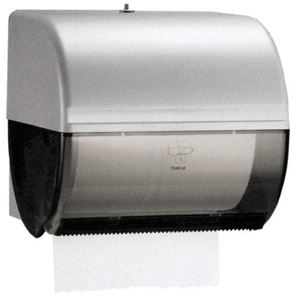 Kimberly-Clark Professional - Hands Free, Plastic Paper Towel Roll Cabinet - 10" High x 10-1/2" Wide, 1 Roll 8", Smoke (Color) - Industrial Tool & Supply