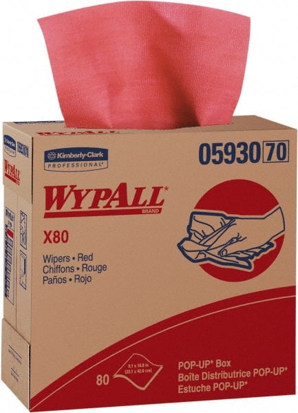 WypAll - 5 Qty 80 Sheet X80 Dry Shop Towel/Industrial Wipes - Exact Industrial Supply