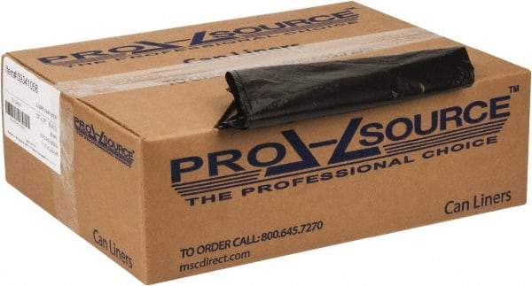 PRO-SOURCE - 0.8 mil Thick, Household/Office Trash Bags - 33" Wide x 39" High, Black - Industrial Tool & Supply