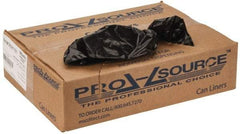 PRO-SOURCE - 1 mil Thick, Heavy-Duty Trash Bags - 40" Wide x 46" High, Black - Industrial Tool & Supply