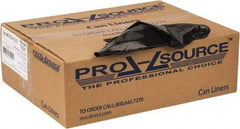 PRO-SOURCE - 1.25 mil Thick, Heavy-Duty Trash Bags - 43" Wide x 48" High, Black - Industrial Tool & Supply