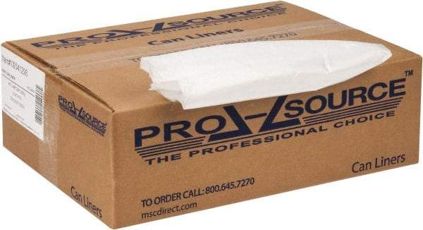 PRO-SOURCE - 0.47 mil Thick, Household/Office Trash Bags - 40" Wide x 48" High, Clear - Industrial Tool & Supply