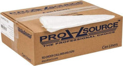 PRO-SOURCE - 0.63 mil Thick, Household/Office Trash Bags - 43" Wide x 48" High, Clear - Industrial Tool & Supply