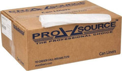 PRO-SOURCE - 1.75 mil Thick, Heavy-Duty Trash Bags - Linear Low-Density Polyethylene (LLDPE), 50" Wide x 60" High, Clear - Industrial Tool & Supply