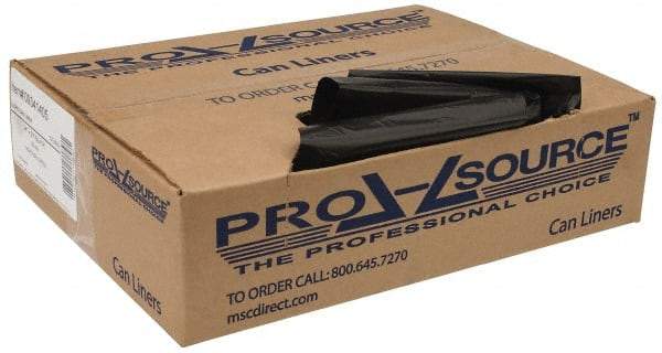 PRO-SOURCE - 0.6 mil Thick, Household/Office Trash Bags - 23" Wide x 24" High, Black - Industrial Tool & Supply