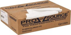 PRO-SOURCE - 0.8 mil Thick, Household/Office Trash Bags - 33" Wide x 39" High, White - Industrial Tool & Supply