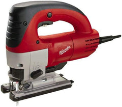 Milwaukee Tool - 6.5 Amp, 3,000 SPM, 1 Inch Stroke Length, Electric Jigsaw - 120V, 12.67 Ft. Cord Length, 45° Cutting Angle - Industrial Tool & Supply
