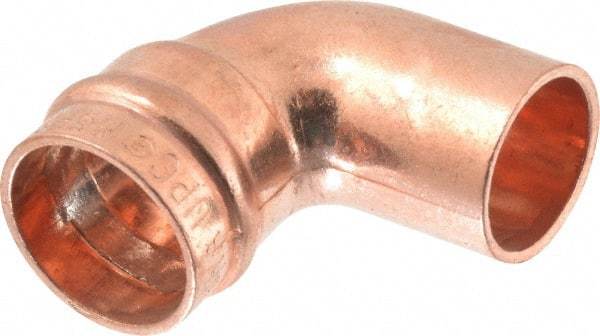 B&K Mueller - 1/2" Copper Pipe 90° Street Elbow - C x Ftg, Presoldered - Industrial Tool & Supply