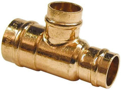 B&K Mueller - 3/4 x 1/2 x 3/4" Copper Pipe Tee - C x C x C, Presoldered - Industrial Tool & Supply