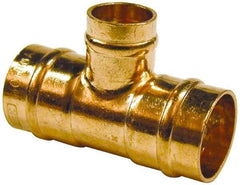 B&K Mueller - 3/4 x 1/2 x 1/2" Copper Pipe Tee - C x C x C, Presoldered - Industrial Tool & Supply