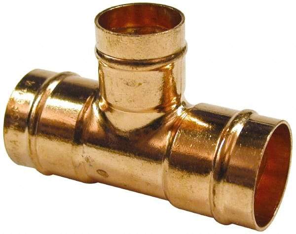 B&K Mueller - 1 x 1 x 3/4" Copper Pipe Tee - C x C x C, Presoldered - Industrial Tool & Supply