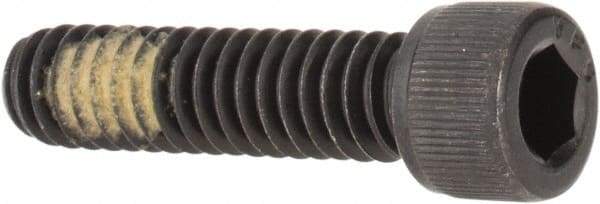 Value Collection - #6-32 UNC Hex Socket Drive, Socket Cap Screw - Alloy Steel, Black Oxide Finish, Fully Threaded, 1/2" Length Under Head - Industrial Tool & Supply