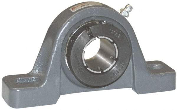 Browning - 1-15/16" ID, 8" OAL x 4-9/16" OAH Pillow Block Air Handling - 5,216 Lb Static Cap, 7,889 Lb Dyn Cap, 6-3/16" Btw Mnt Hole Ctrs, 2-1/4" Base-to-Ctr Ht, Cast Iron - Industrial Tool & Supply