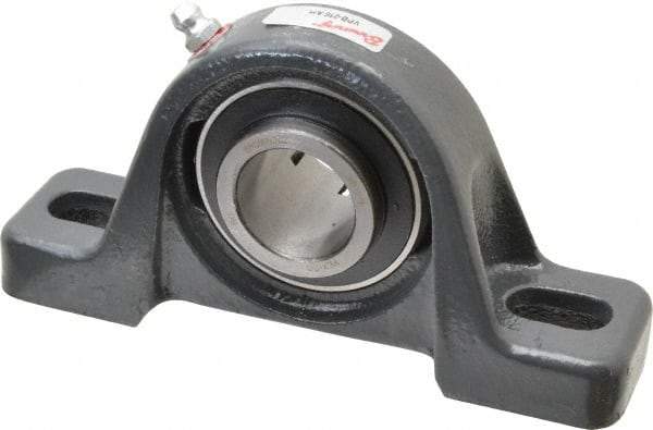 Browning - 1" ID, 5-1/2" OAL x 2-13/16" OAH Pillow Block Air Handling - 1,651 Lb Static Cap, 2,801 Lb Dyn Cap, 4-1/8" Btw Mnt Hole Ctrs, 1-7/16" Base-to-Ctr Ht, Cast Iron - Industrial Tool & Supply