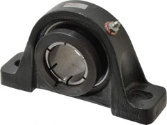 Browning - 1-11/16" ID, 7-3/8" OAL x 4-1/4" OAH Pillow Block Air Handling - 5,139 Lb Static Cap, 7,901 Lb Dyn Cap, 5-21/32" Btw Mnt Hole Ctrs, 2-1/8" Base-to-Ctr Ht, Cast Iron - Industrial Tool & Supply