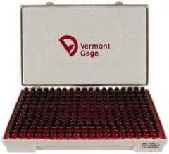 Vermont Gage - 250 Piece, 0.2515-0.5005 Inch Diameter Plug and Pin Gage Set - Plus 0.0002 Inch Tolerance, Class ZZ - Industrial Tool & Supply