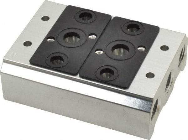 ARO/Ingersoll-Rand - 1/4", 1/4" 2 Station Manifold Stacking Solenoid Valve - For Use with 2 Station - Industrial Tool & Supply