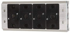 ARO/Ingersoll-Rand - 1/2", 1/2" 4 Station Manifold Stacking Solenoid Valve - For Use with 4 Station - Industrial Tool & Supply