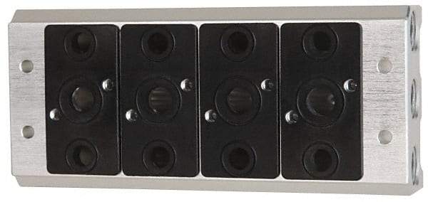 ARO/Ingersoll-Rand - 3/8", 3/8" 4 Station Manifold Stacking Solenoid Valve - For Use with 4 Station - Industrial Tool & Supply