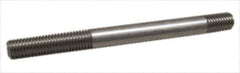 Gibraltar - 3/4-10 4" OAL Equal Double Threaded Stud - Carbon Steel, Black Oxide Finish, 1-3/4" Equal Thread Length - Industrial Tool & Supply