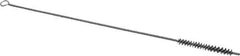 Schaefer Brush - 3" Long x 3/8" Diam Stainless Steel Long Handle Wire Tube Brush - Single Spiral, 15" OAL, 0.005" Wire Diam, 0.145" Shank Diam - Industrial Tool & Supply