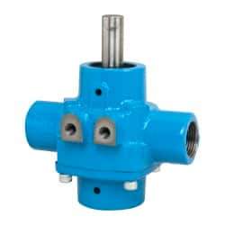 Pentair - 4-Roller Pump, Cast Iron Housing Material, Roller Spray Pump Only - 3/4 Inch Inlet Size, 3/4 Inch Outlet Size, 150 psi Max Working Pressure, 2600 Max RPM, Viton, Lip, 416 Stainless Steel, NPT - Industrial Tool & Supply