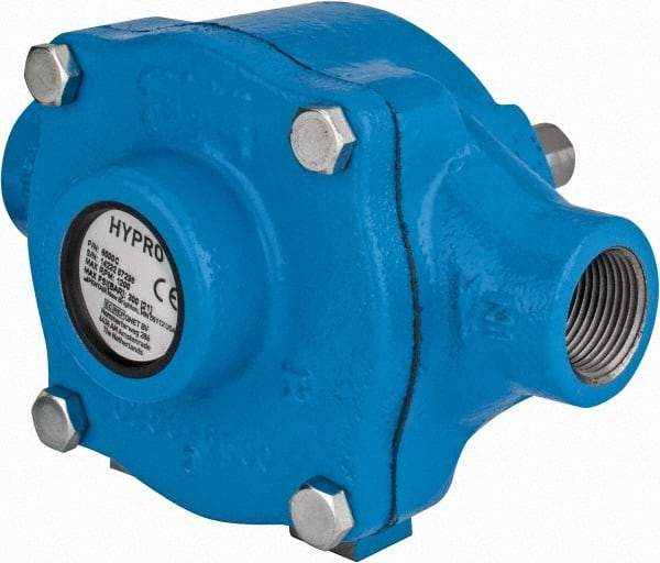 Pentair - 6-Roller Pump, Cast Iron Housing Material, Roller Spray Pump Only - 3/4 Inch Inlet Size, 3/4 Inch Outlet Size, 300 psi Max Working Pressure, 1200 Max RPM, Viton, Lip, 416 Stainless Steel, NPT - Industrial Tool & Supply